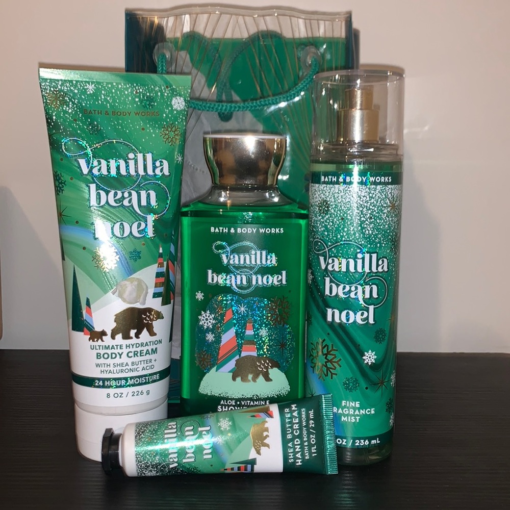 Bath and Body Works vanilla bean Noel set